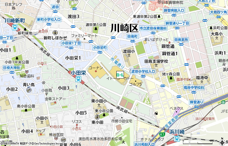 眼鏡市場　イトーヨーカドー川崎(00748)付近の地図